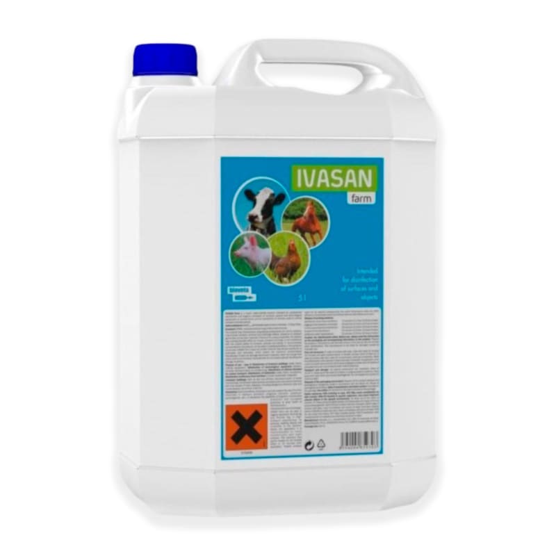 Ivasan Farm dezinfekcijas līdzeklis virsmām un telpām koncentrāts 5 L